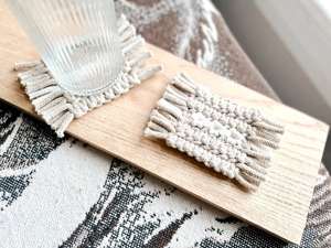 Decorative Floral Pattern Colorful Coasters Premium Handmade Macrame Table Decor for Gifting and Home Styling - Product Image 3