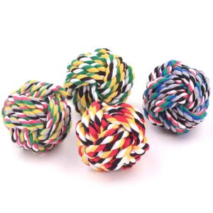 Colección de Juguetes para Mascotas al por Mayor: Nudos de Cuerda de Algodón Tejida, Bolas Pequeñas de Goma para Masticar, para Perros y Gatos, Uso en Interiores, Personalizables, Multicolor - Product Image 1