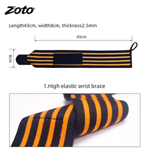 Muñequera de Algodón para Levantamiento de Pesas, Soporte de Muñeca de 12 Pulgadas para Hombres y Mujeres, Correas de Muñeca Ajustables Antideslizantes para Gimnasio, Venta al por Mayor - Product Image 4