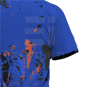 Maillot de sport à manches courtes respirant avec impression numérique de logo personnalisé, tissu anti-transpiration, maillots de football - Product Image 6