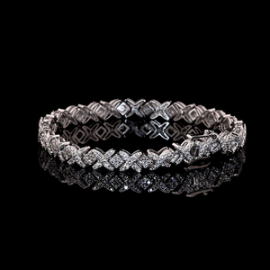 Custom Fine Chain Link <b>Bangles</b> <b>Men</b> IGI Certified VVS Diamond Hip Hop Style Rose Gold Fine Jewelry - Product Image 2