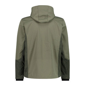 OEM Wholesale Price <b>Padded</b> Softshell <b>Jacket</b> Customization Sports Athletic Fit Hooded Windbreaker Hybrid Design Autumn Front - Product Image 2