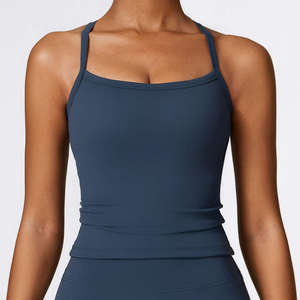 Women's Sexy Sport Vest Sexy Yoga Bra <b>Tops</b> for Women Custom Logo Padded Yoga Bra <b>Tops</b> Tank Sports <b>Top</b> gym singlet for ladies - Product Image 5