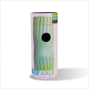Boîte tube en carton personnalisée, petite boîte cadeau ronde avec bouton - Product Image 1