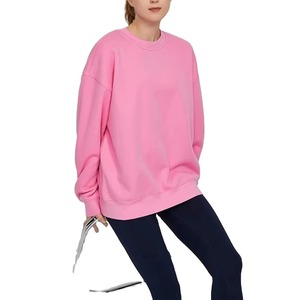 Sweat-shirts oversize imprimés à col montant pour femmes, automne/hiver, coupe décontractée, tissu en molleton de coton doux, vêtements de mode streetwear - Product Image 2