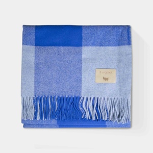 100% Mongolian Sheep Wool Plaid 150×200cm | Natural Wool <b>Throw</b> - Product Image 2