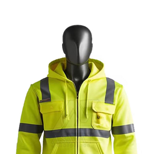 Chaqueta de Trabajo de Seguridad Impermeable de Alta Visibilidad para Hombre, Abrigo Protector Reflectante para Uso Industrial - Product Image 4