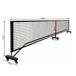 Postes de Red de Pickleball Portátiles, Ecológicos y Modernos de Aluminio GISCO/CUSTOM, Fáciles de Instalar, para Adolescentes - Product Image 1