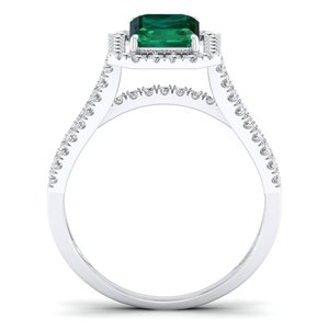Anillos Solitarios de Moissanita en Oro de 10K, 14K y 18K, Precio al por Mayor REYES, Nuevo Diseño, Corte Esmeralda, Gema de Esmeralda de 1.75 Quilates, Joyería - Product Image 4