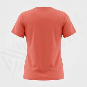 Camiseta de Mujer de Alta Calidad, 100% Algodón Orgánico, Estilo Casual de Verano, Cuello Redondo, Tela Lisa Teñida, Color Personalizado - Product Image 2