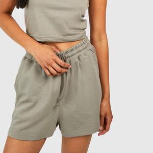 <b>Women</b> Casual Cotton Anti-Wrinkle High <b>Elastic</b> <b>Waist</b> Sweat <b>Shorts</b> Quick Dry Running Gym Fitness Breathable Loose Fit <b>Shorts</b> - Product Image 5