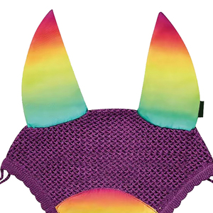 Voile anti-mouches pour cheval en crochet fait main, confortable, respirant, en coton, avec logo personnalisé, masque équestre - Product Image 5