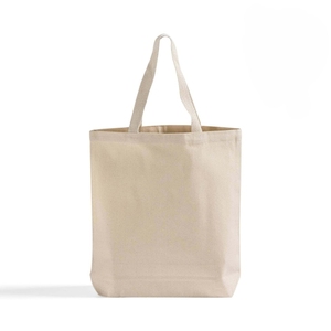 Bolsa de Mano de Lona 100% Algodón con Asas, Diseño Minimalista, Parte Superior Abierta, Unisex, Uso Diario, Reutilizable, Correa para el Hombro, Personalizable - Product Image 6