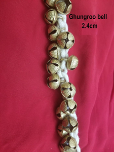 Campanas Ghungroo de Latón con Cuerda de Algodón Blanca, Decoración Tradicional de Campanas de Viento, 2.4cm, Fundición, 100+100 Pares, Hechas a Mano, Regalo Empresarial, Telover - Product Image 3