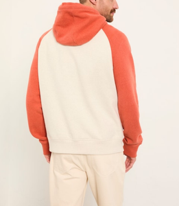 Sudadera con Capucha para Hombre, Corte Holgado, Cuello con Capucha, Bloques de Color, Manga Raglán, Tejido Grueso para Invierno, Transpirable, 100% Algodón, Felpa, 380 GSM - Product Image 2
