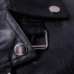 Chaqueta de Cuero Genuino para Hombre, Estilo Bomber, Cierre de Cremallera, Corte Ajustado, Color Negro, de Alta Calidad y Superventas - Product Image 5