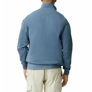 Sweat-shirt décontracté pour homme avec fermeture éclair quart de tour, respirant, design élégant à demi-zip, tissu doux et confortable, idéal pour les vêtements de sport - Product Image 6