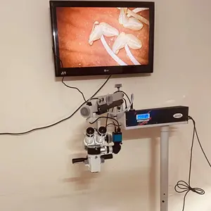 Microscópio operacional com câmera digital para cirurgia ocular, otorrinolaringológica e cirurgia das mãos Microscópio operacional com câmera HDMI