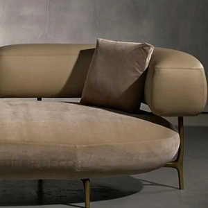 Solea Curve Chaise longue moderne avec accoudoirs pour le salon et les espaces intérieurs - Product Image 3