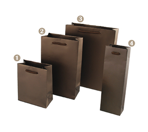 Bolsa de Regalo Rectangular Pequeña de Papel Artístico Color Bronce con Acabado Elegante para Empaque de Joyería 120x60x150mm - Product Image 1