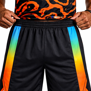 Ensemble de maillot et short de basketball de haute qualité, tissu anti-transpiration à séchage rapide, logo d'équipe personnalisé, nom, numéro, fourniture en gros OEM - Product Image 3
