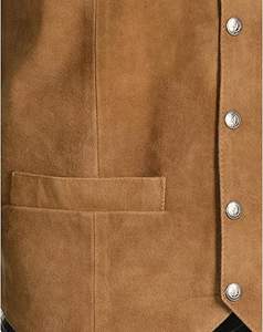 Gilets en cuir pour hommes – Gilet en cuir professionnel confortable et à séchage rapide pour l'hiver, style urbain - Product Image 2