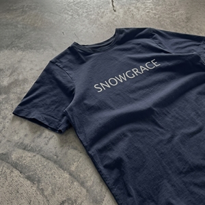 T-shirt Snowgrace pour homme, 100% coton jersey, col rond, coupe ample, manches courtes, 280g, uni, imprimé sur mesure avec logo sur le devant - Product Image 3