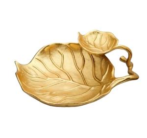 Cuenco para servir de astillas y sumergir con acabado dorado de alta calidad para hoteles y restaurantes - Product Image 1