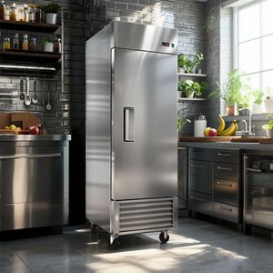 Refrigerador Comercial de 27 Pulgadas para Cocina, 23 Pies Cúbicos, 1 Puerta Sólida, Acero Inoxidable, Aprobado por ETL, Refrigerador Vertical - Product Image 5