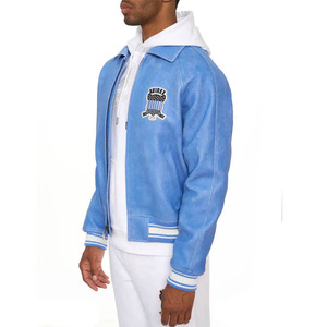 Chaquetas de Cuero Avirex de Primera Calidad para Hombre, Diferentes Colores Disponibles, Tallas Personalizadas, Chaquetas de Cuero Bordadas para Hombre en Oferta - Product Image 5