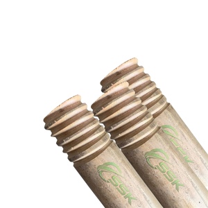 Balai et pelle 2-en-1 en bois d'eucalyptus naturel du Vietnam, poils doux, portables pour le nettoyage de la maison, du jardin et de l'usine - Product Image 1