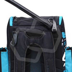 Sac de sport unisexe personnalisé en nylon bleu avec fermeture éclair à enroulement pour bâton de baseball/softball, décoration imprimée - Product Image 5