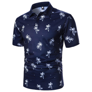 Polo de Algodón Estampado para Hombre OEM, Transpirable, Corte Regular, Manga Corta, Informal, a la Moda, Tejido, Proveedor Mayorista - Product Image 4