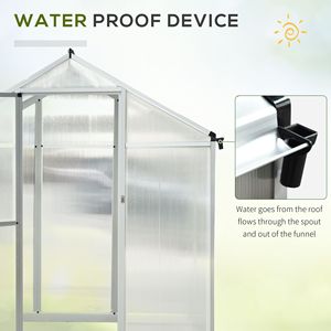 Inverno Walk-In policarbonato serra 10 'L X 6' W per uso giardino - Product Image 6