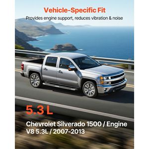 Kit di sostituzione supporti motore e trasmissione per Chevrolet Silverado 1500 5.3L V8, 2007-2013, set da 3 - Product Image 4