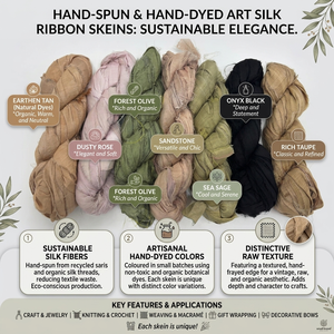 Hilo de Chenilla de Seda Sari Reciclada Teñida de Primera Calidad, Cinta Textil Hecha a Mano para Tejido, Crochet y Manualidades, Venta al Por Mayor - Product Image 6