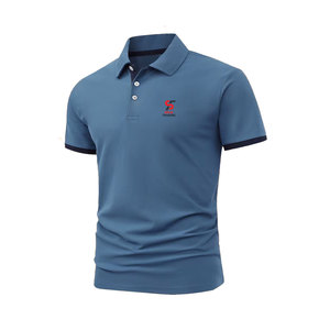 Polo pour homme Solid Trader, coupe ajustée, look élégant, tissu lisse, facile à laver, matière durable, vêtements décontractés et actifs - Product Image 1
