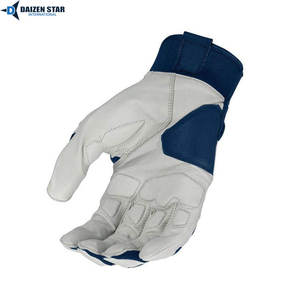 Gants de frappeur de baseball en cuir/cuir synthétique, couleur personnalisable, taille ajustable, fermeture auto-agrippante, légers, confortables, haute qualité - Product Image 5