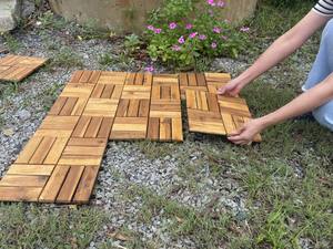 Baldosas de Madera Modernas de Alta Calidad para Terraza, 30 x 30 cm, Ecológicas, para Patio Interior, Balcón, Jardín, Fácil Instalación, Impermeables, Antideslizantes - Product Image 6