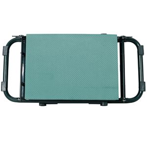 Panca Pieghevole Grande da Giardino con 2 Tasche Porta Attrezzi Gratuite, Cuscino Extra Morbido in Schiuma EVA, Sedie da Giardino Più Larghe - Product Image 6