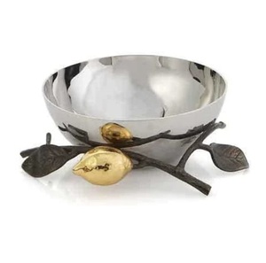 ชามโลหะตกแต่งลายโค้งสวยงามสำหรับเสิร์ฟขนมหวาน ชุบทอง ราคาไม่แพง - Product Image 4