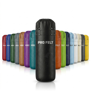 Sac de frappe suspendu personnalisé de marque propre, très demandé, pour la boxe, le MMA, le kickboxing, l'entraînement physique, équipement en cuir durable - Product Image 1