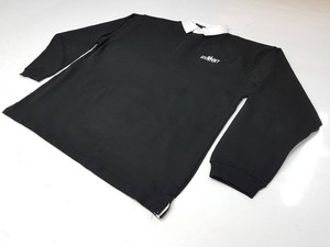 Camiseta Negra de Manga Larga para Hombre, Corte Regular, Jersey de Algodón con Logotipo Estampado en la Parte Delantera, Tejido Transpirable - Product Image 1
