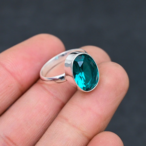 Blue <b>925</b> <b>Silver</b> Luxury Gemstone <b>Rings</b> for Party - Product Image 2