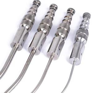 Tubo de succión dental para implantes orales, tubo de drenaje quirúrgico para dientes, eyector de saliva médico de acero, autoclavable, plateado - Product Image 3