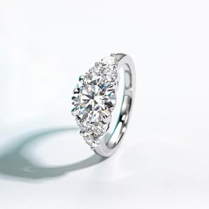 Top Selling Custom Moissanite Diamond <b>Ring</b> 925 Sterling Silver Bridal <b>Wedding</b> <b>Ring</b> for Ladies Available at Factory Price - Product Image 6