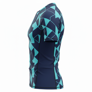 Camiseta de compresión sublimada al por mayor para hombre y mujer, para MMA, BJJ, Jiu Jitsu, entrenamiento sin gi, top duradero, traje de baño personalizado - Product Image 3