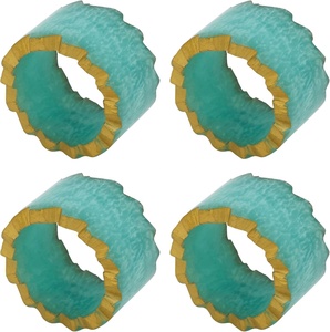 The Handmade Collection Modern Luxury Minimalist Resin Napkin Rings-Durable Eco-Friendly Sustainable Tableware - Product Image 2