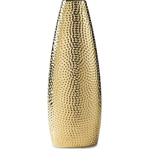 Jarrón de Flores Dorado Martillado de Lujo LINEA, Jarrón Decorativo de Metal Dorado Moderno con Acabado Mate para Mesa, Centro de Mesa para Bodas - Product Image 5