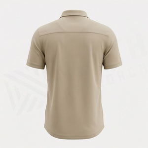 เสื้อโปโลผู้ชายผ้าฝ้ายไซส์ใหญ่ พิมพ์โลโก้ได้ คุณภาพสูง สีพื้น ทรงเข้ารูป ชุดยูนิฟอร์มกอล์ฟ ซิป ปรับแต่งสีได้ - Product Image 2